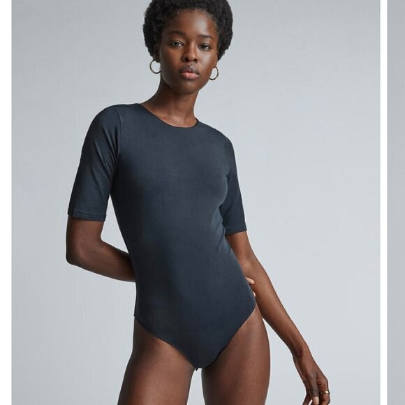 Everlane | The Short-Sleeve Crew Neck Bodysuit - Picture 1 of 8